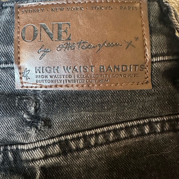 One x One Teaspoon High Waist Bandit Shorts - Picture 4 of 9